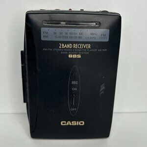 CASIO AS-51R VTG Walkman Stereo AM/FM Radio Portable Cassette Player